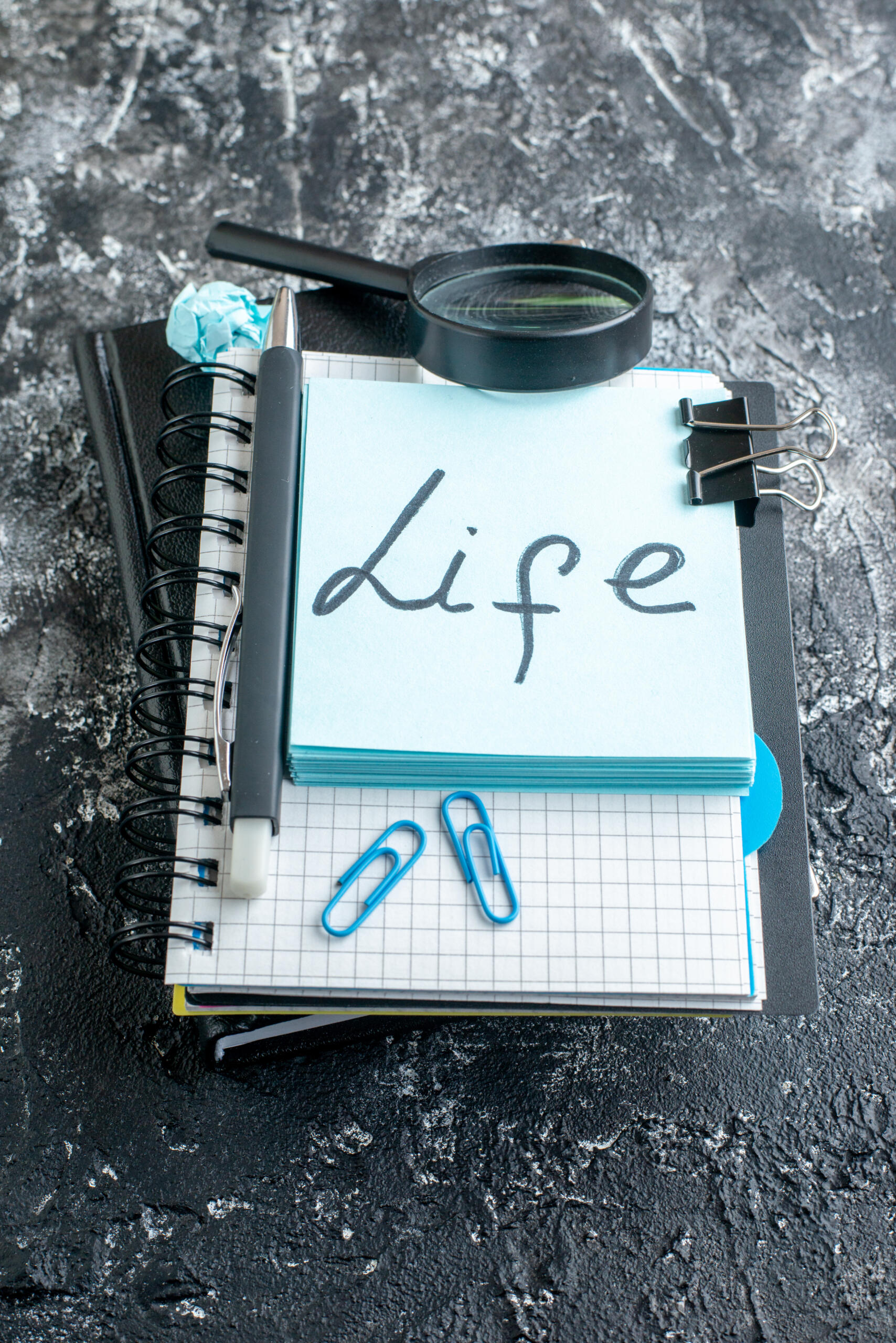 view-life-written-note-gray-surface-business-office-school-team-photo-work-job-college-color